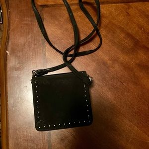 Soft mini black purse